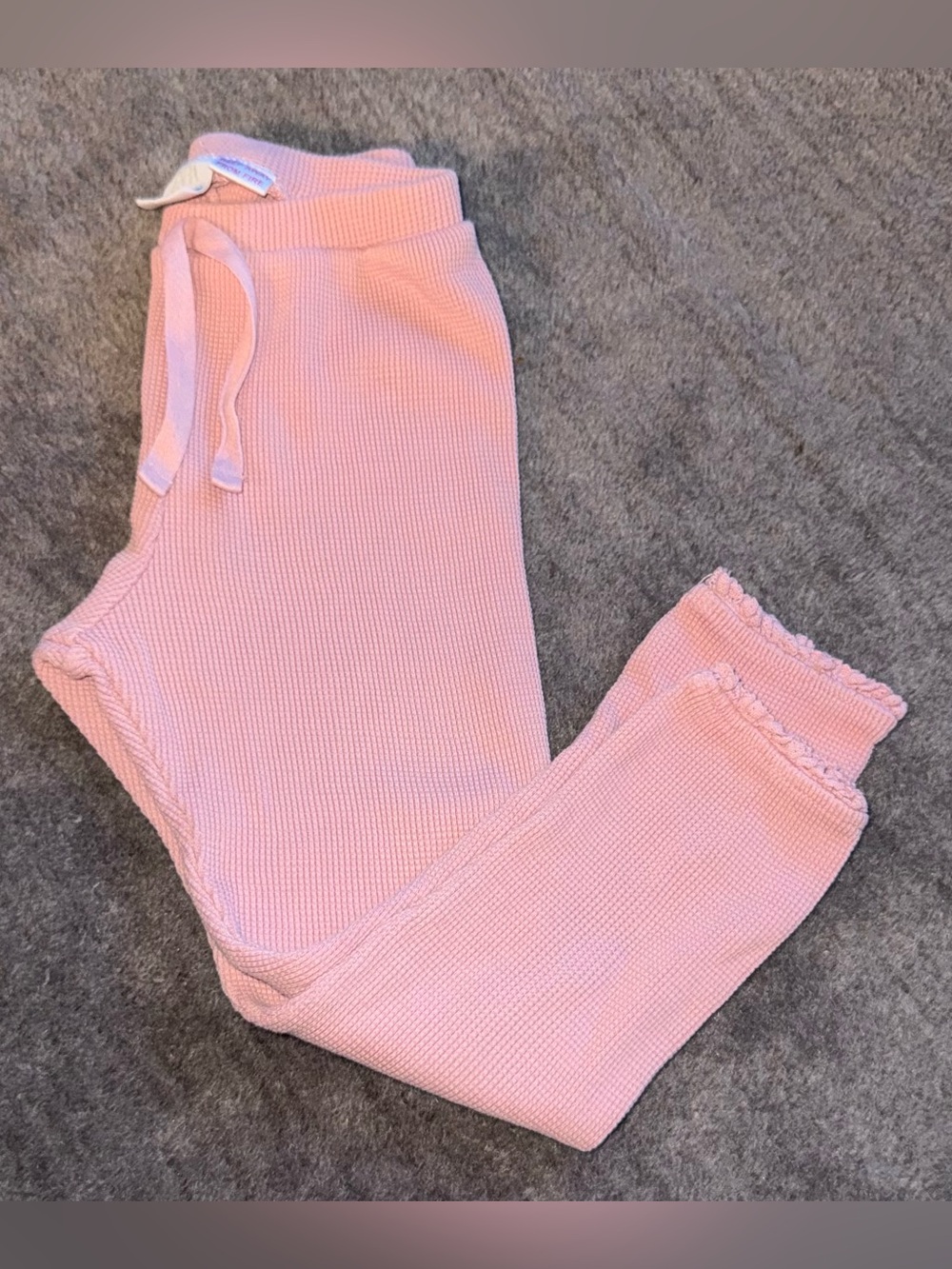 Zara Girls Pink Waffle Knit Jogger Pants 3-4Y 104